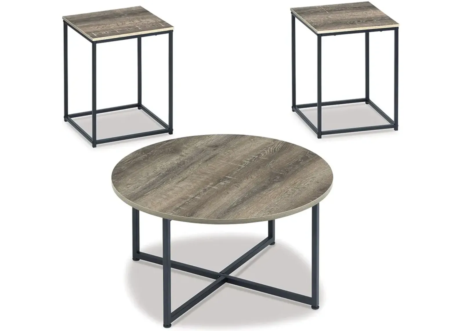 Wadeworth - Brown / Beige - Occasional Table Set (Set of 3)