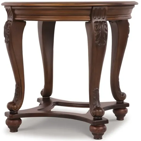 Norcastle - Dark Brown - Round End Table