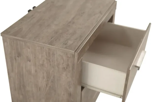 Culverbach - Two Drawer Night Stand - Gray