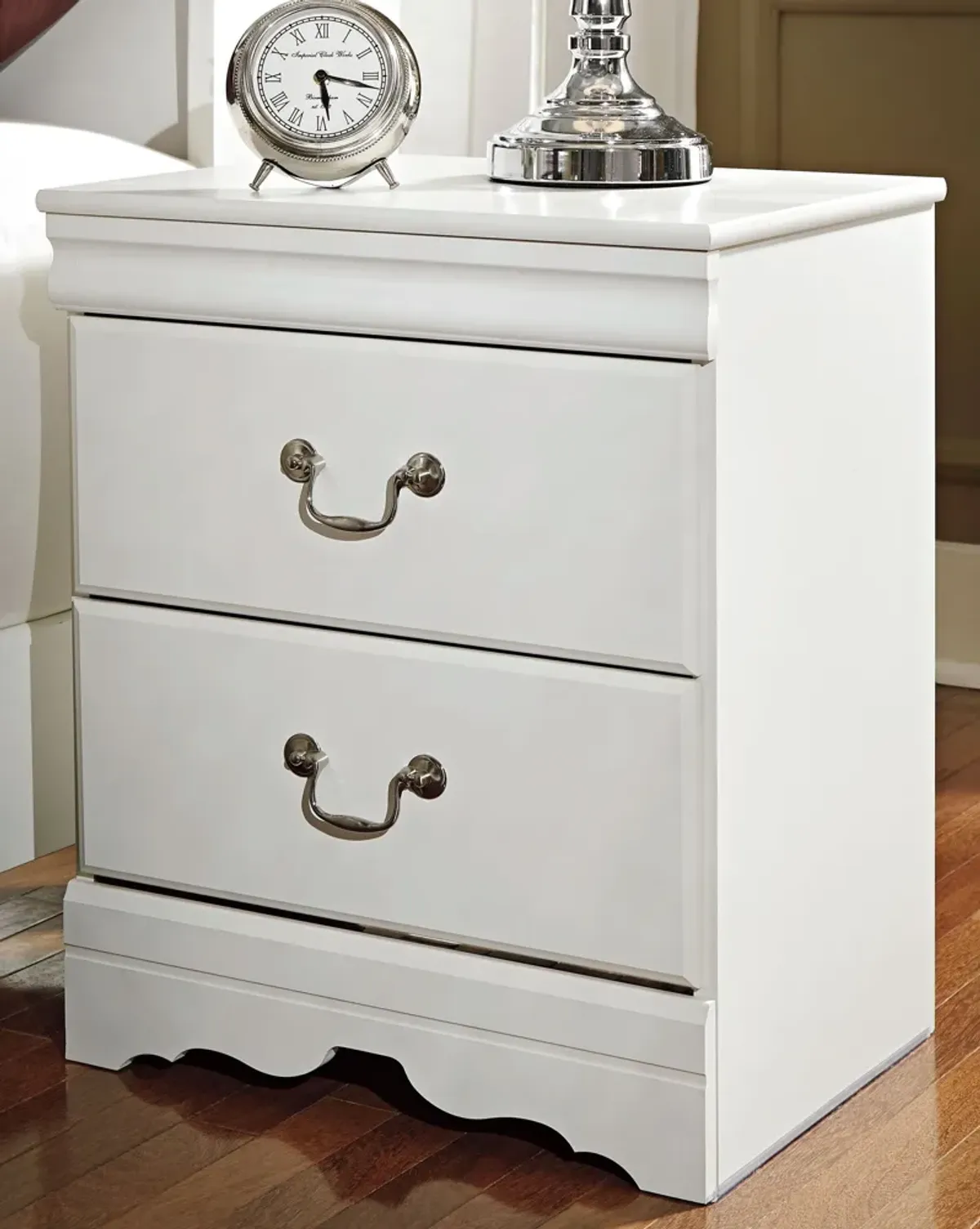 Anarasia - White - Two Drawer Night Stand