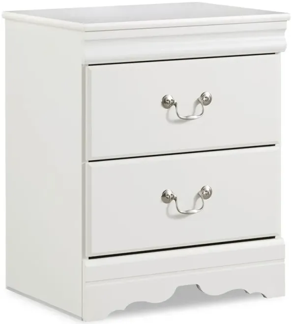 Anarasia - White - Two Drawer Night Stand