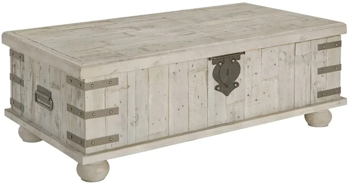 Carynhurst - White Wash Gray - Lift Top Cocktail Table