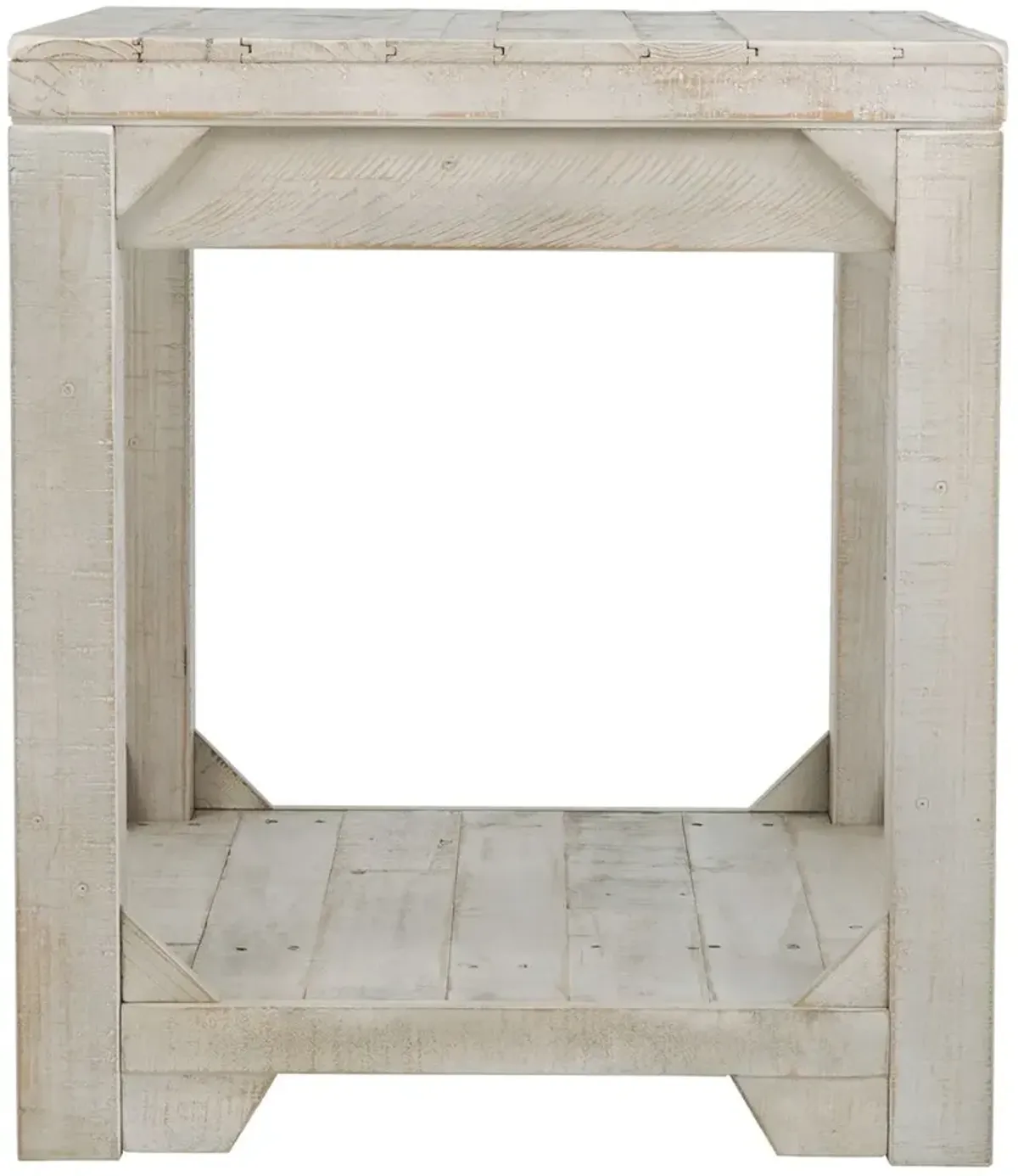 Fregine - Whitewash - Rectangular End Table