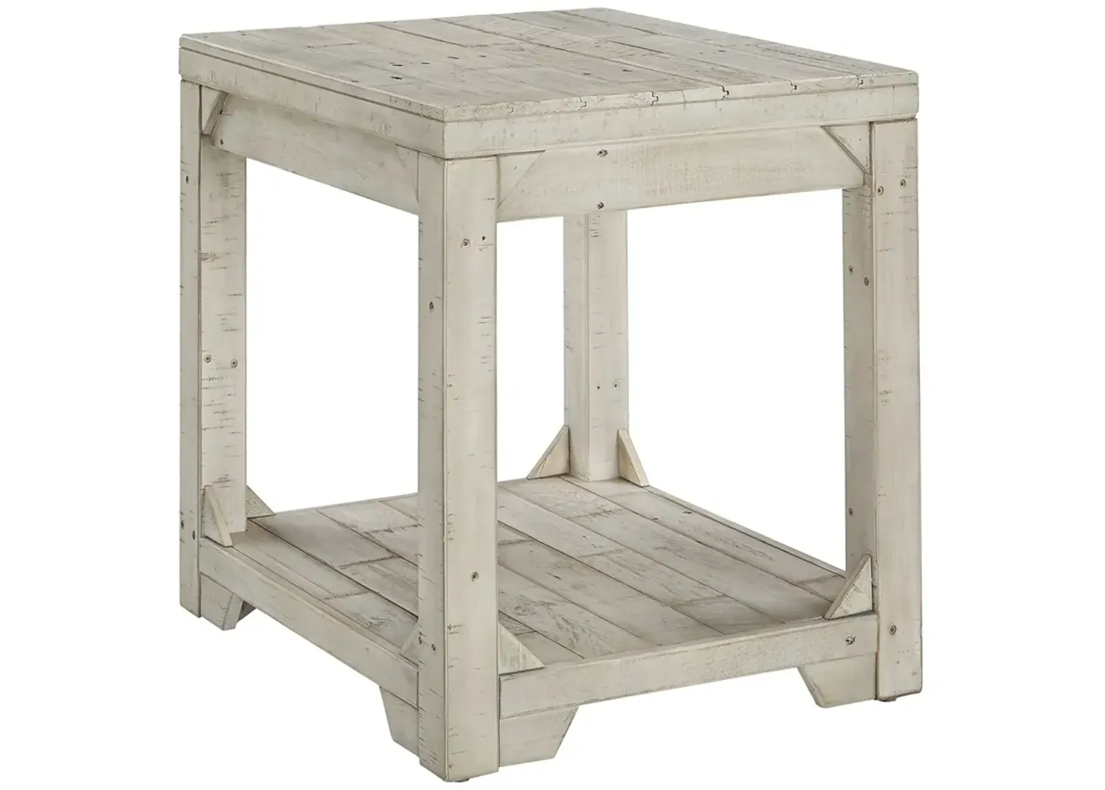 Fregine - Whitewash - Rectangular End Table