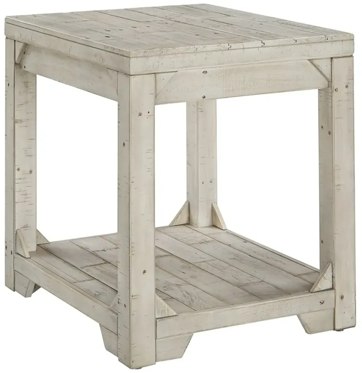 Fregine - Whitewash - Rectangular End Table