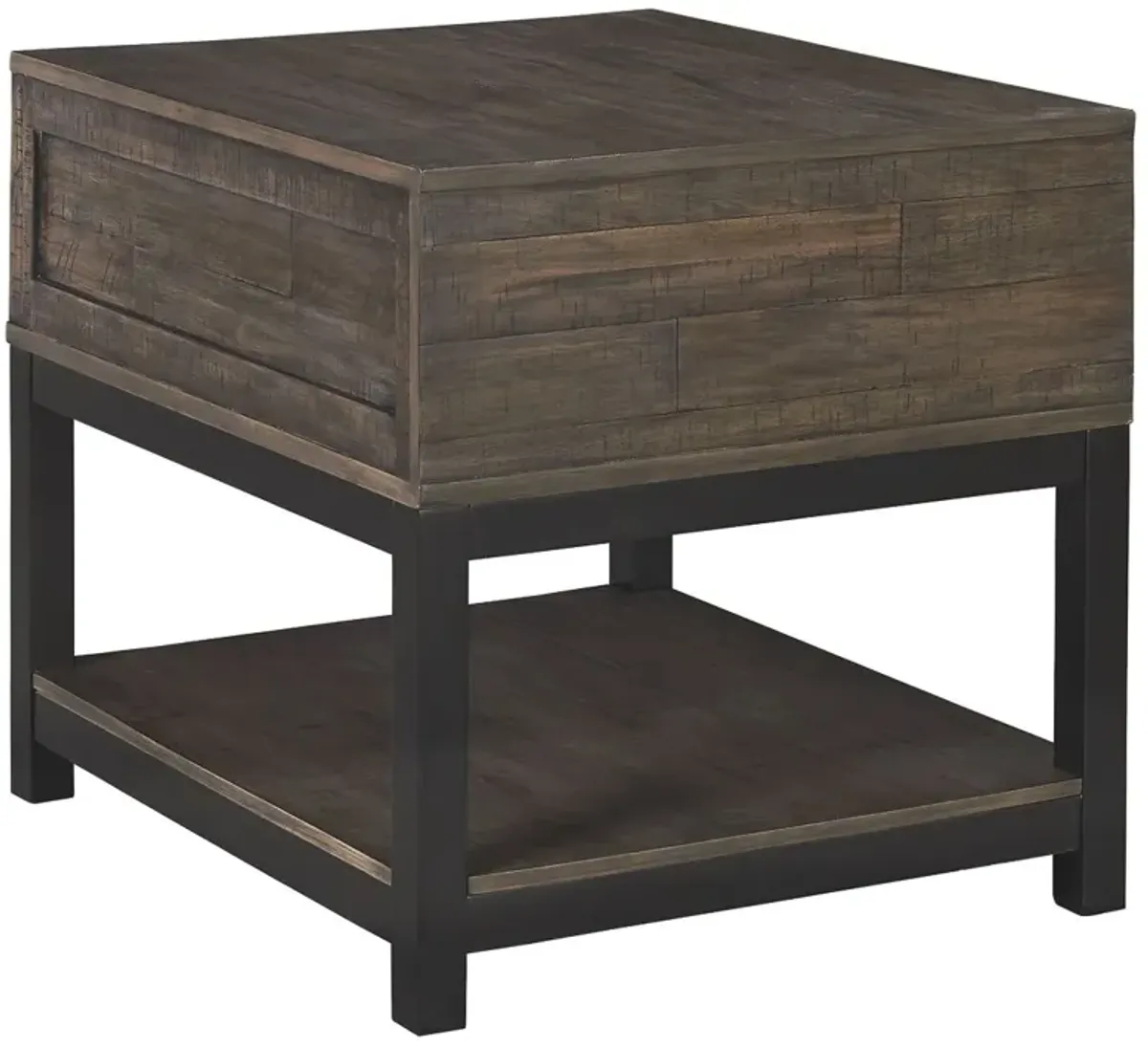 Johurst - Grayish Brown - Rectangular End Table