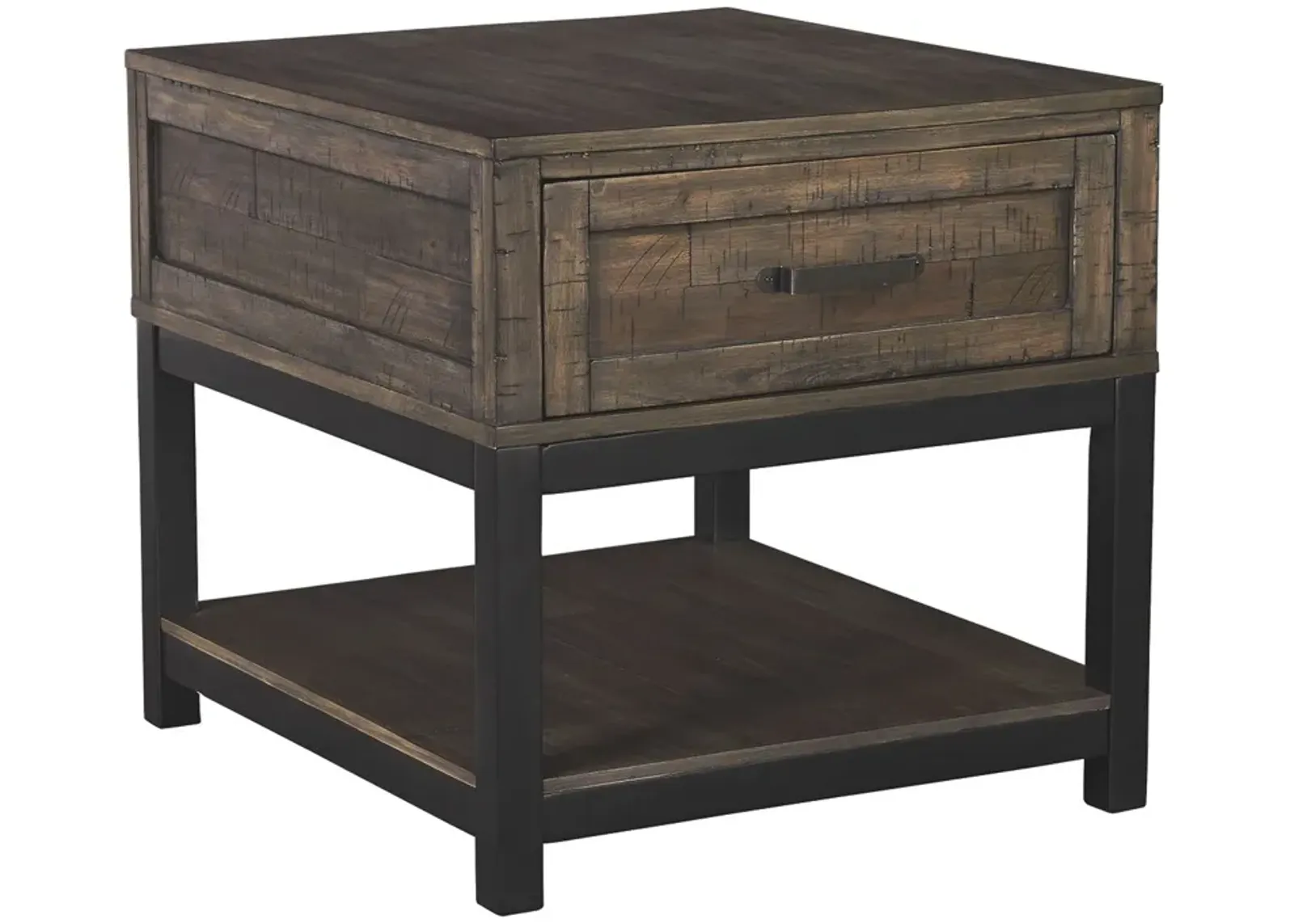 Johurst - Grayish Brown - Rectangular End Table