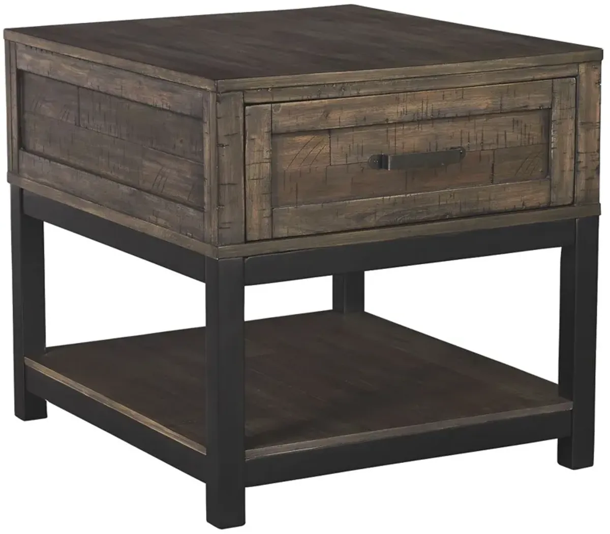 Johurst - Rectangular End Table - Grayish Brown