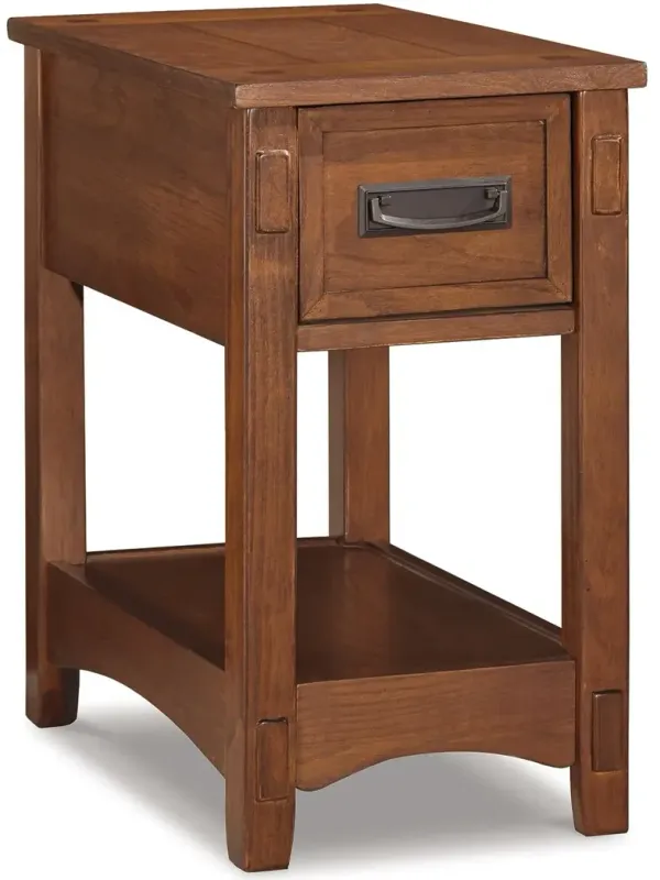 Breegin - Chair Side End Table - 1 Drawer - Brown