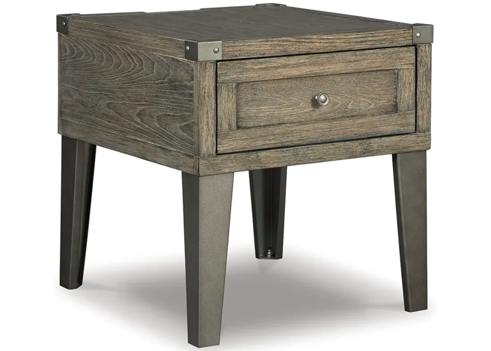 Chazney - Rustic Brown - Rectangular End Table