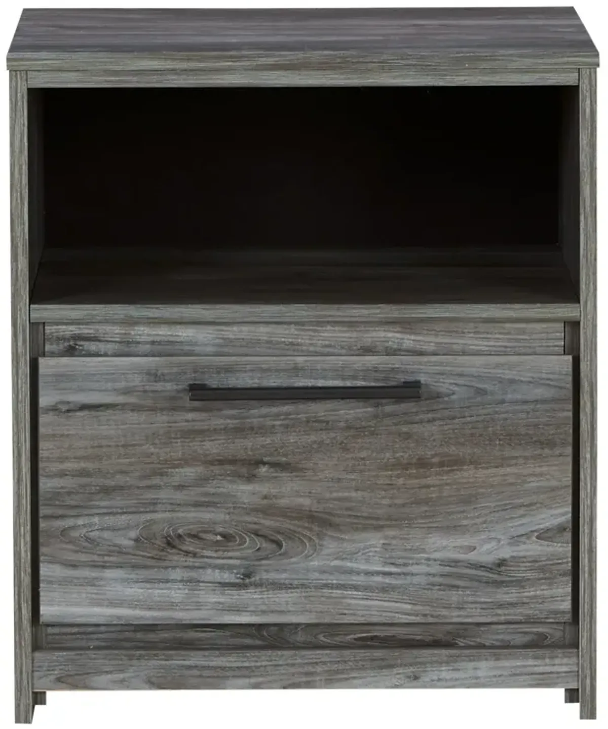 Baystorm - Gray - One Drawer Night Stand