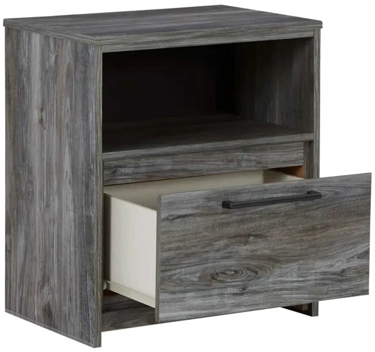 Baystorm - Gray - One Drawer Night Stand