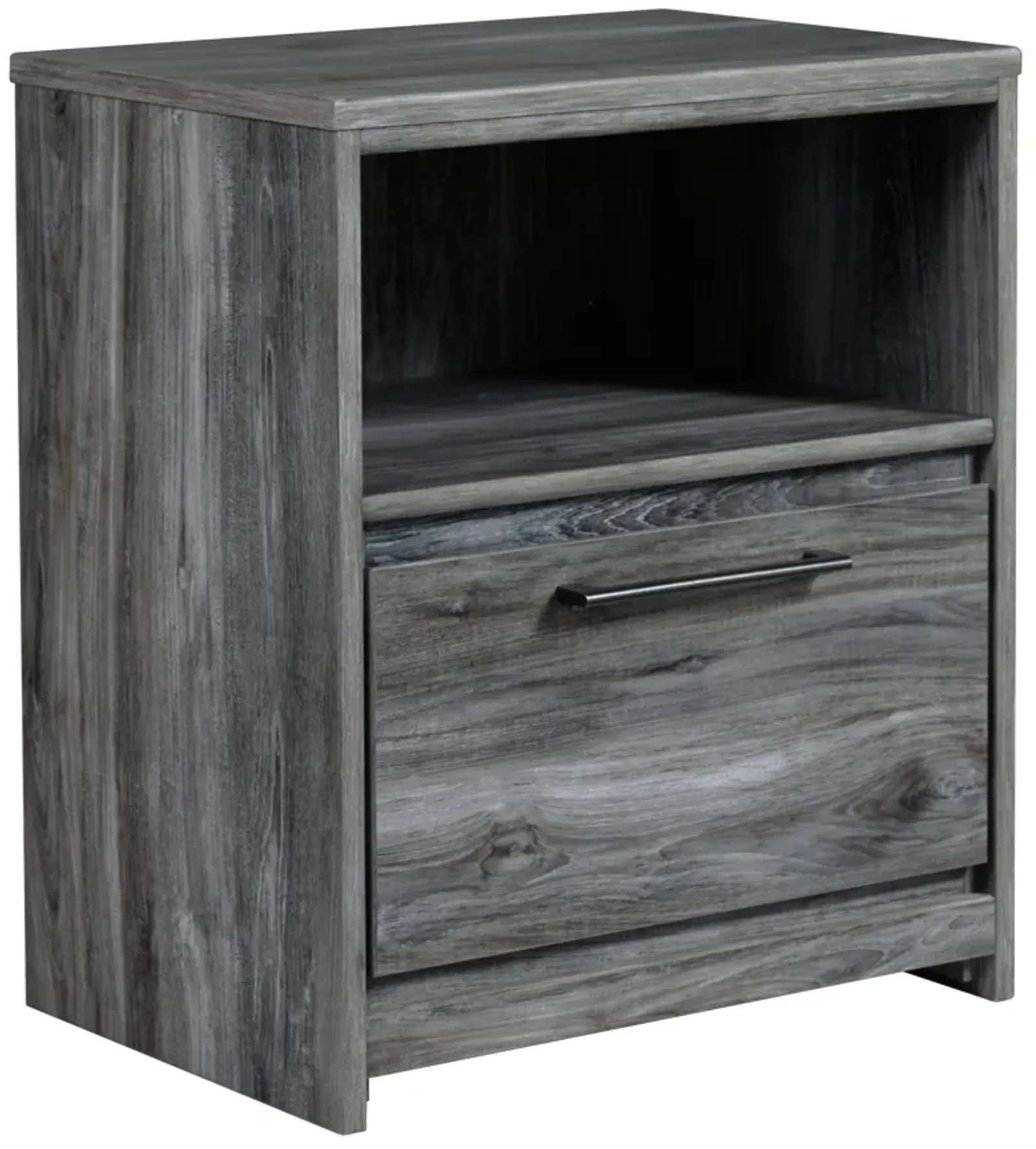 Baystorm - Gray - One Drawer Night Stand