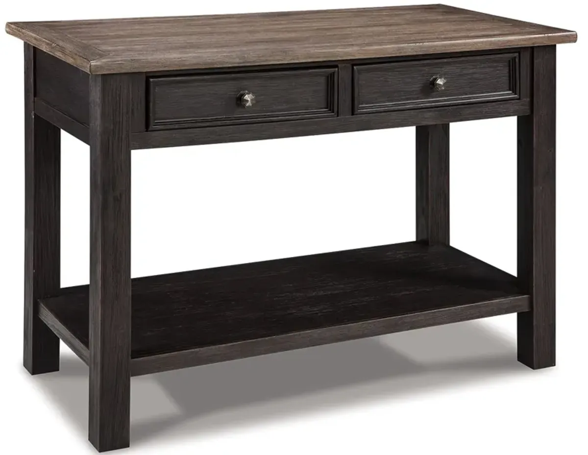 Tyler Creek - Sofa Table - Grayish Brown / Black