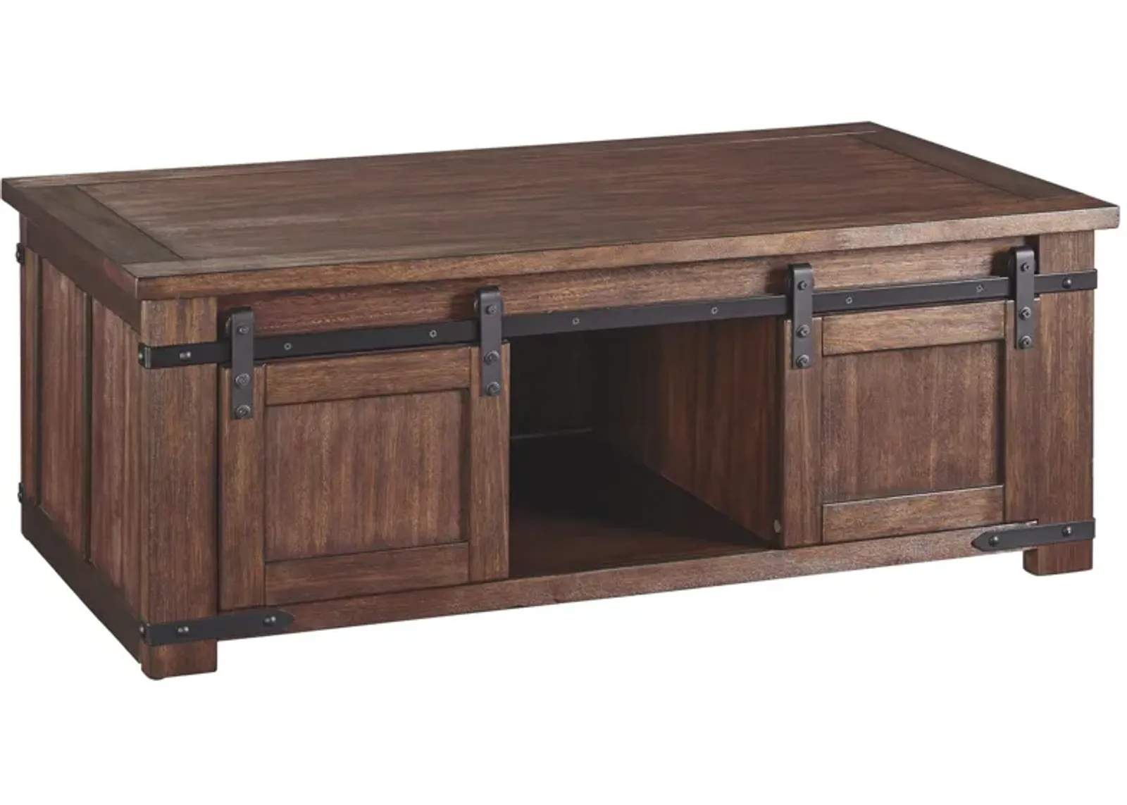 Budmore - Brown - Rectangular Cocktail Table