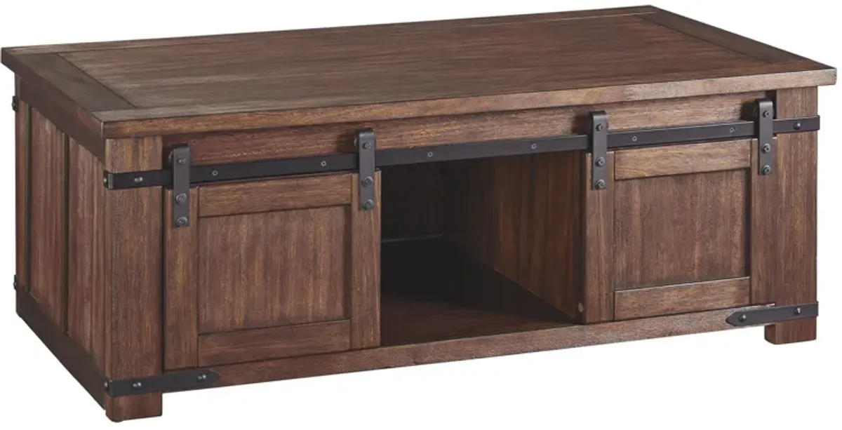 Budmore - Brown - Rectangular Cocktail Table