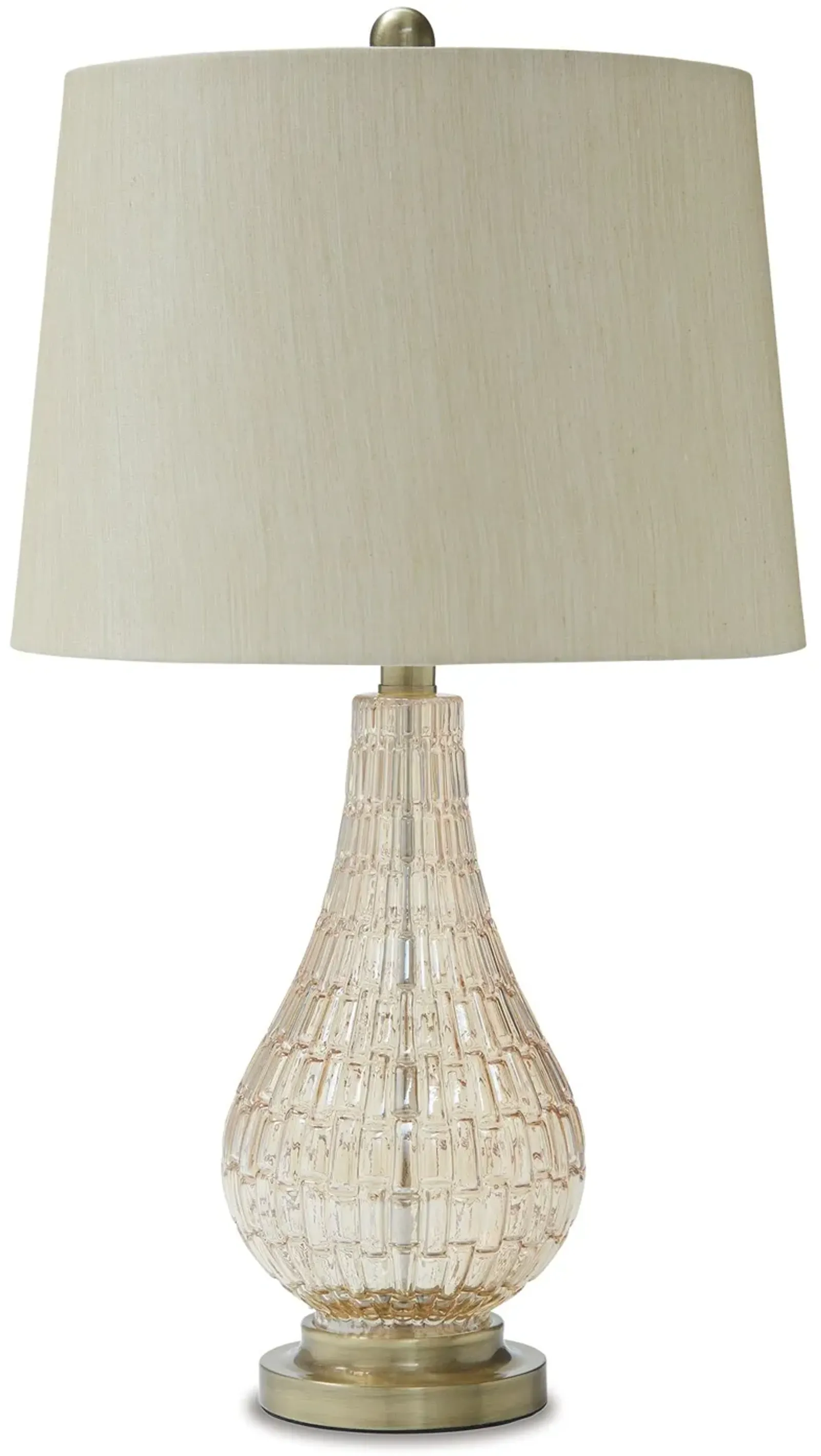 Latoya - Beige - Glass Table Lamp