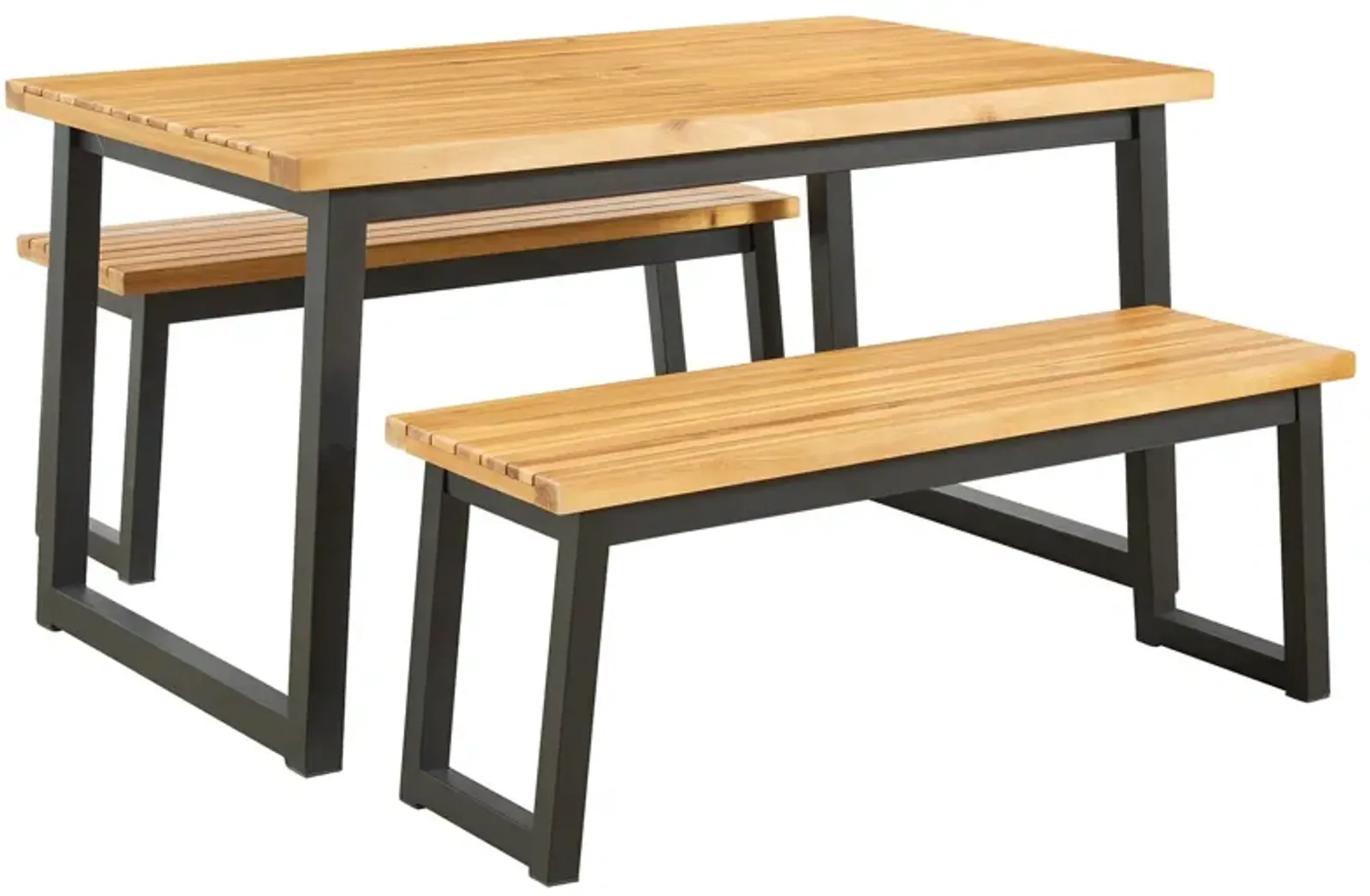 Town - Brown / Black - Dining Table Set (Set of 3)