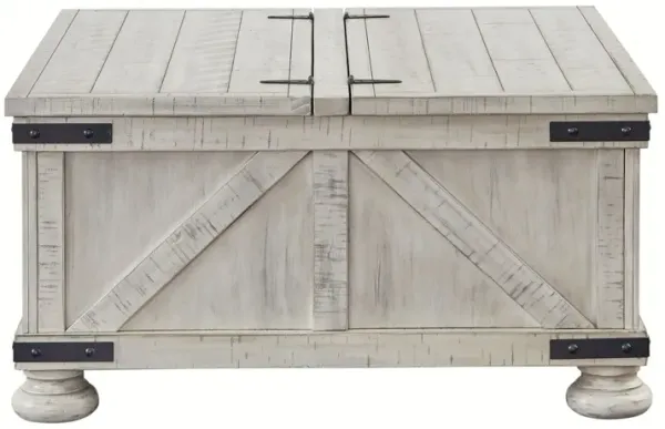 Carynhurst - Cocktail Table with Storage - Whitewash