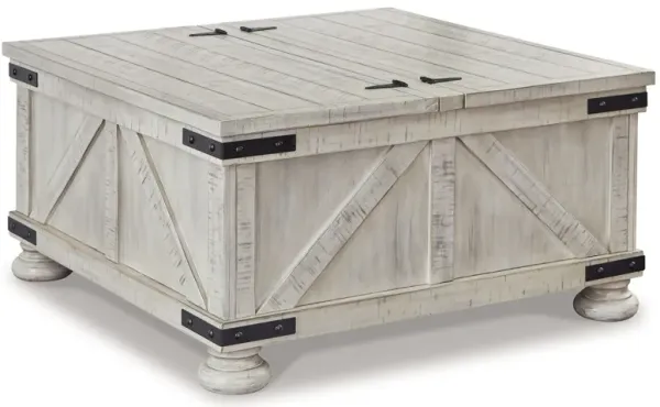 Carynhurst - Cocktail Table with Storage - Whitewash