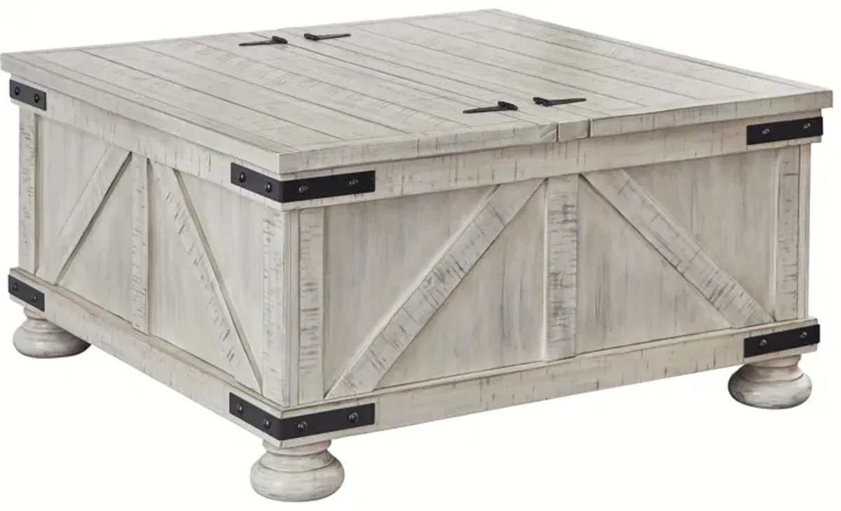 Carynhurst - Whitewash - Cocktail Table With Storage