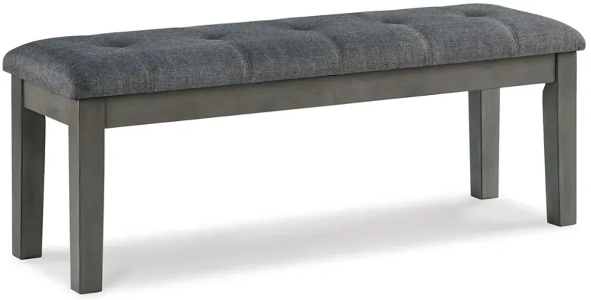 Hallanden - Large UPH Dining Room Bench - Black / Gray