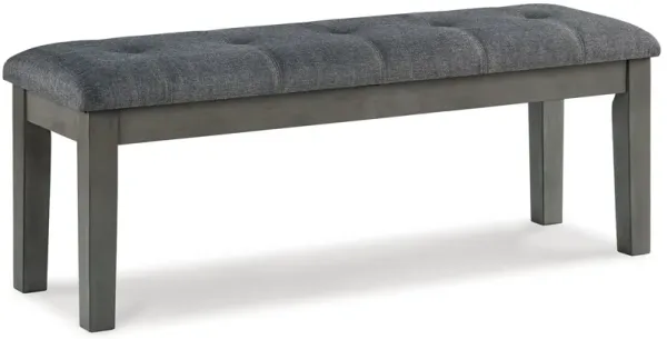 Hallanden - Large UPH Dining Room Bench - Black / Gray