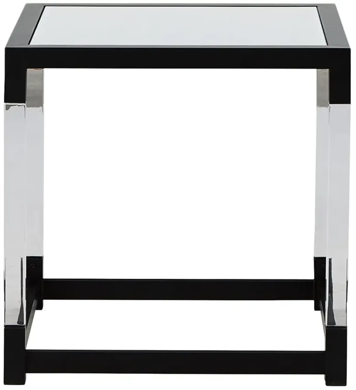 Nallynx - Metallic Gray - Square End Table