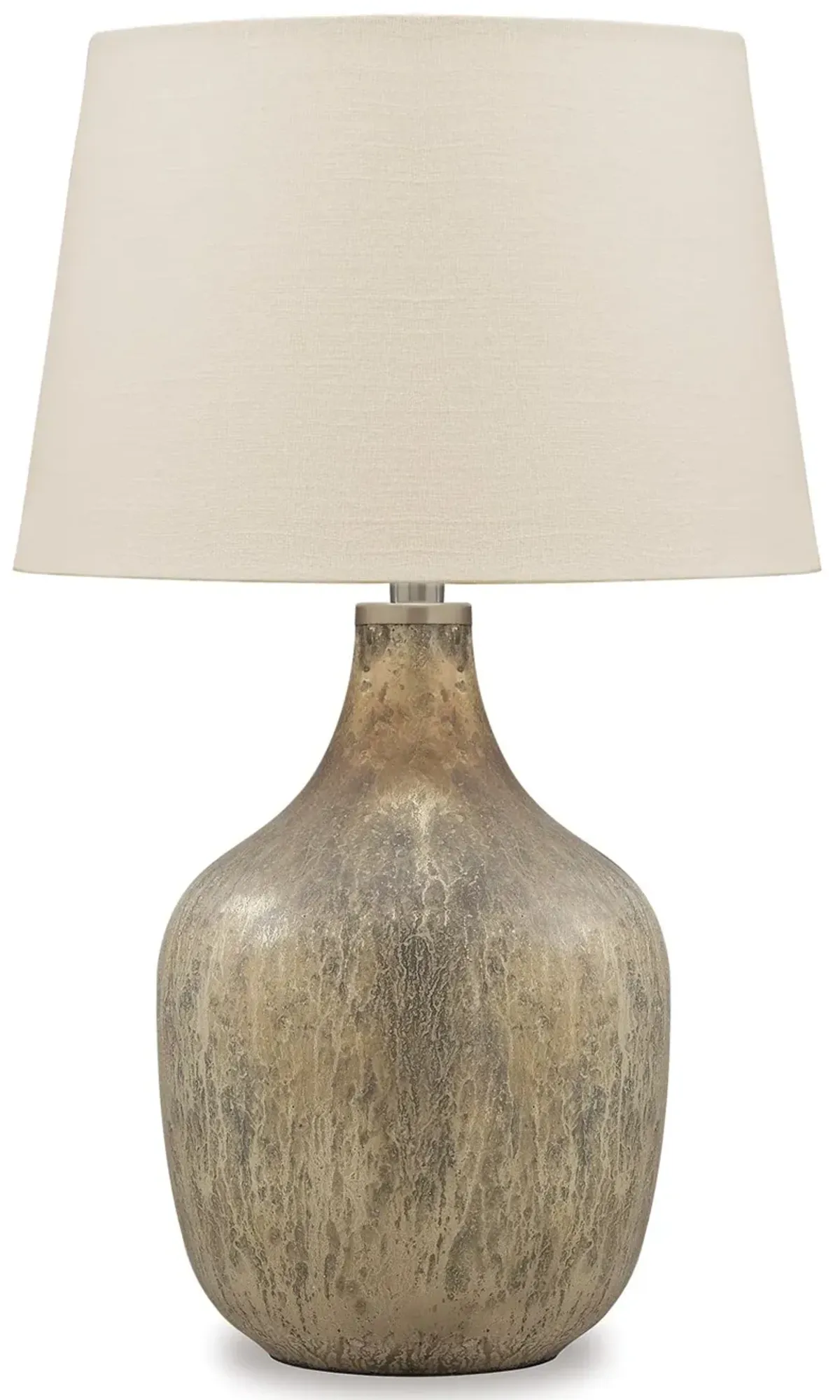 Mari - Gray / Gold Finish - Glass Table Lamp