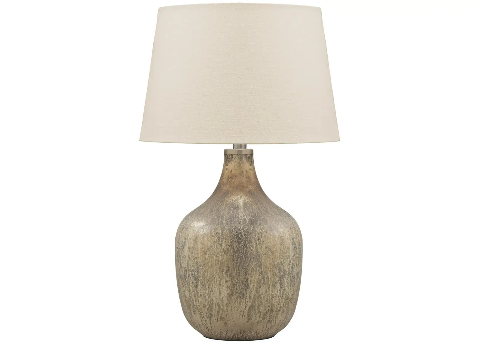 Mari - Gray / Gold Finish - Glass Table Lamp