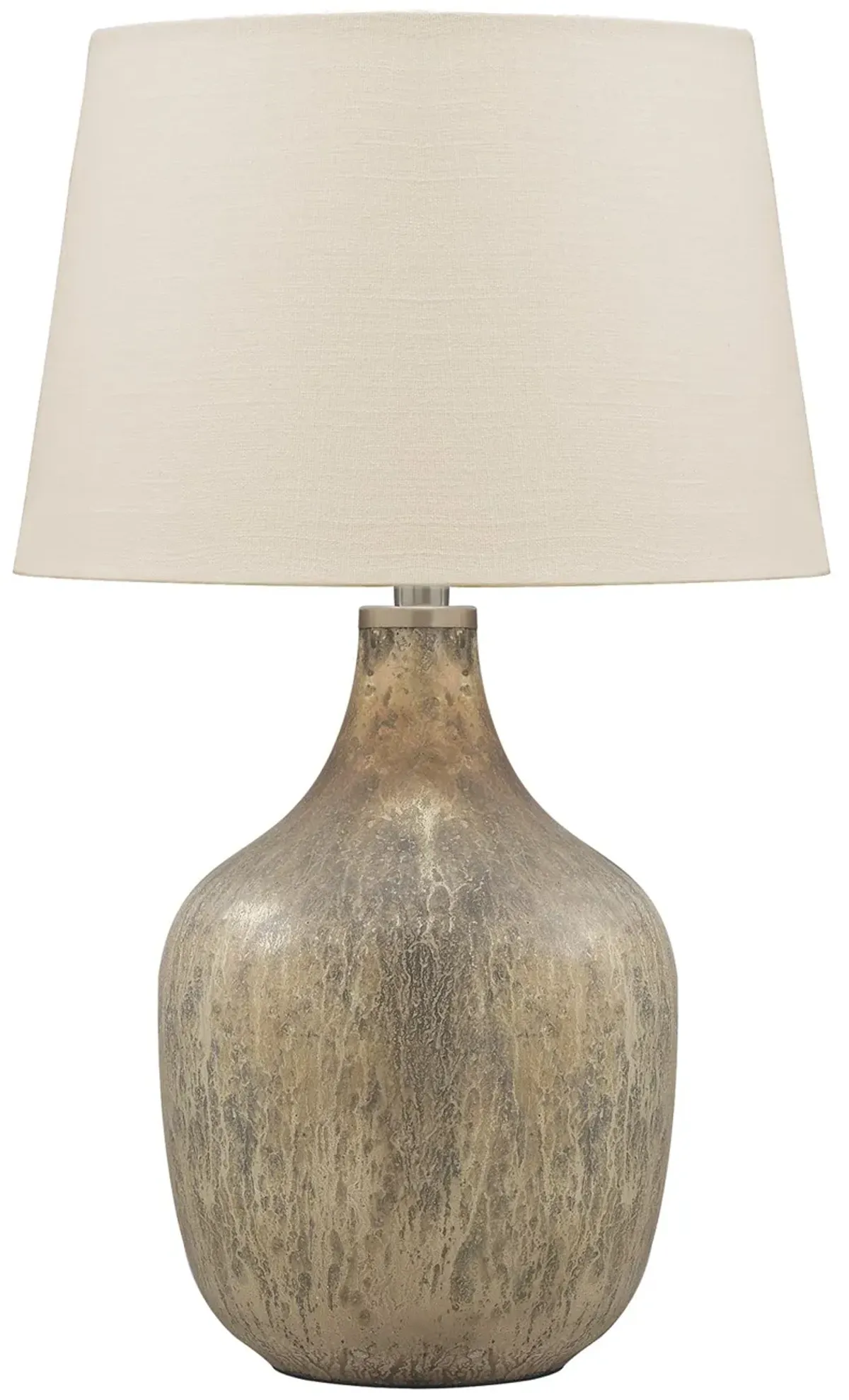 Mari - Gray / Gold Finish - Glass Table Lamp