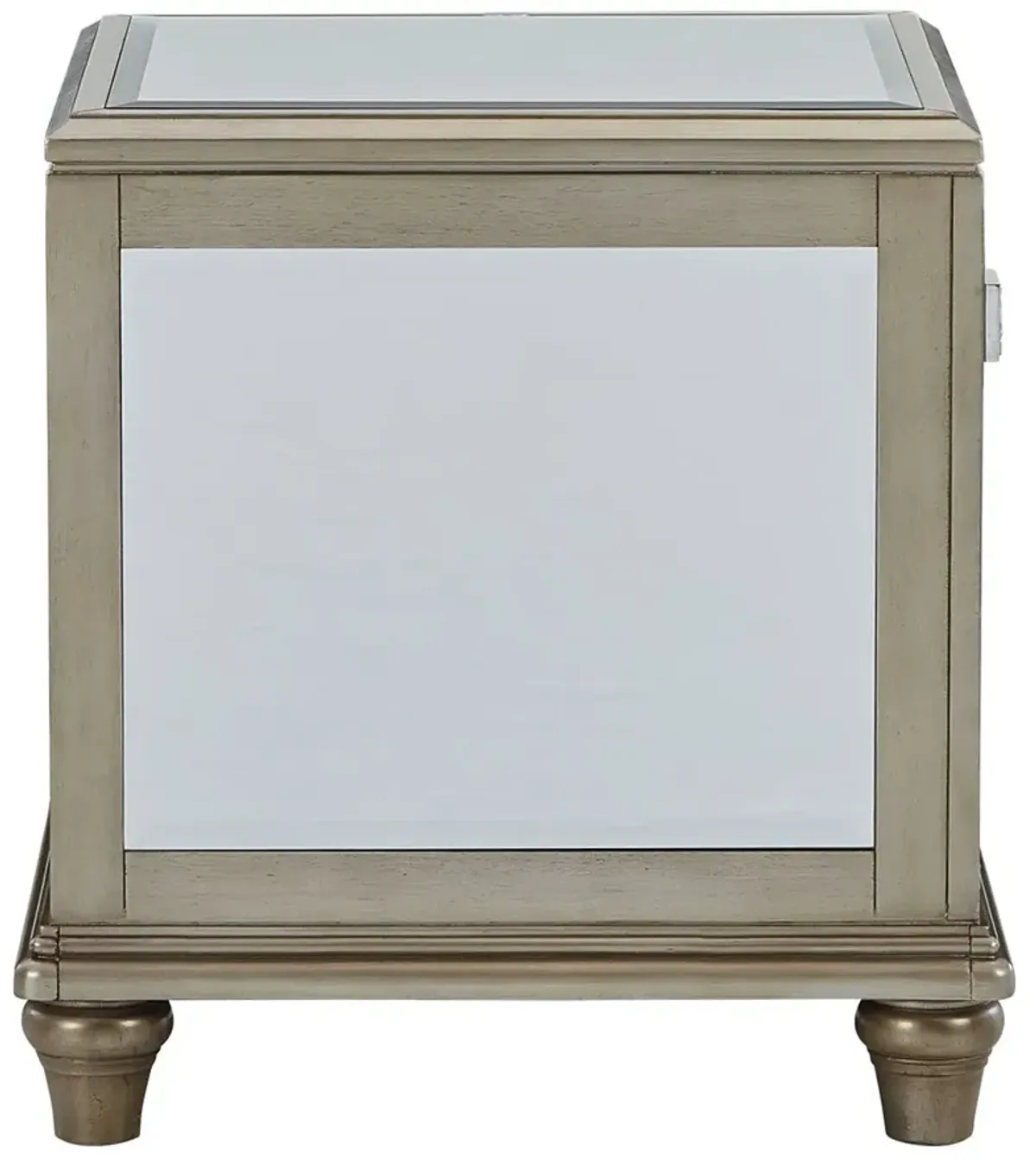 Chevanna - Rectangular End Table - Platinum