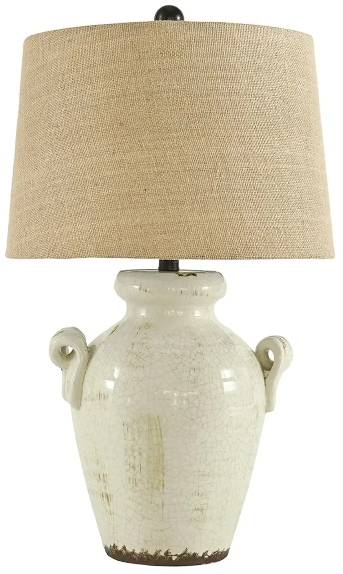 Emelda - Cream - Ceramic Table Lamp