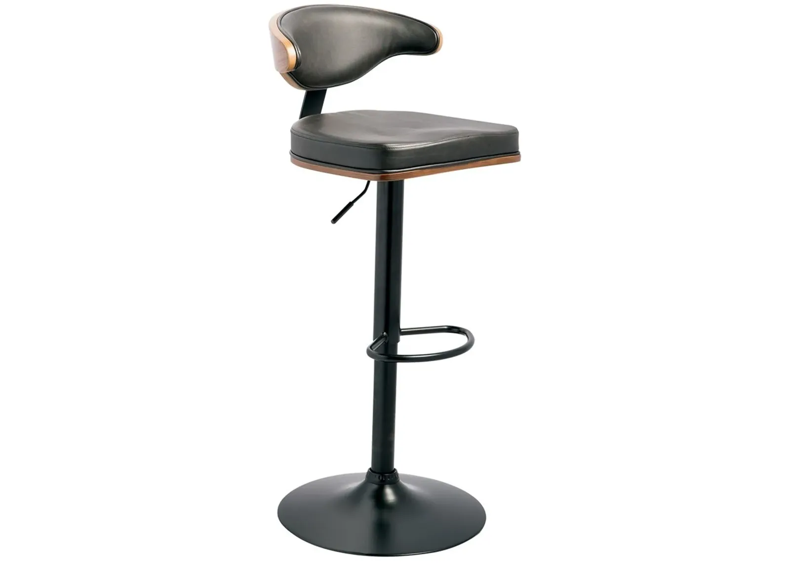 Bellatier - Brown / Black - Tall Uph Swivel Barstool