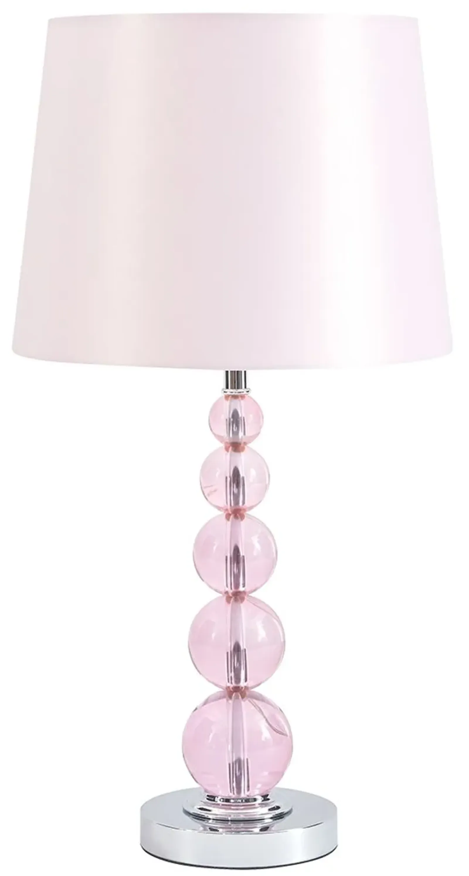 Letty - Pink - Crystal Table Lamp