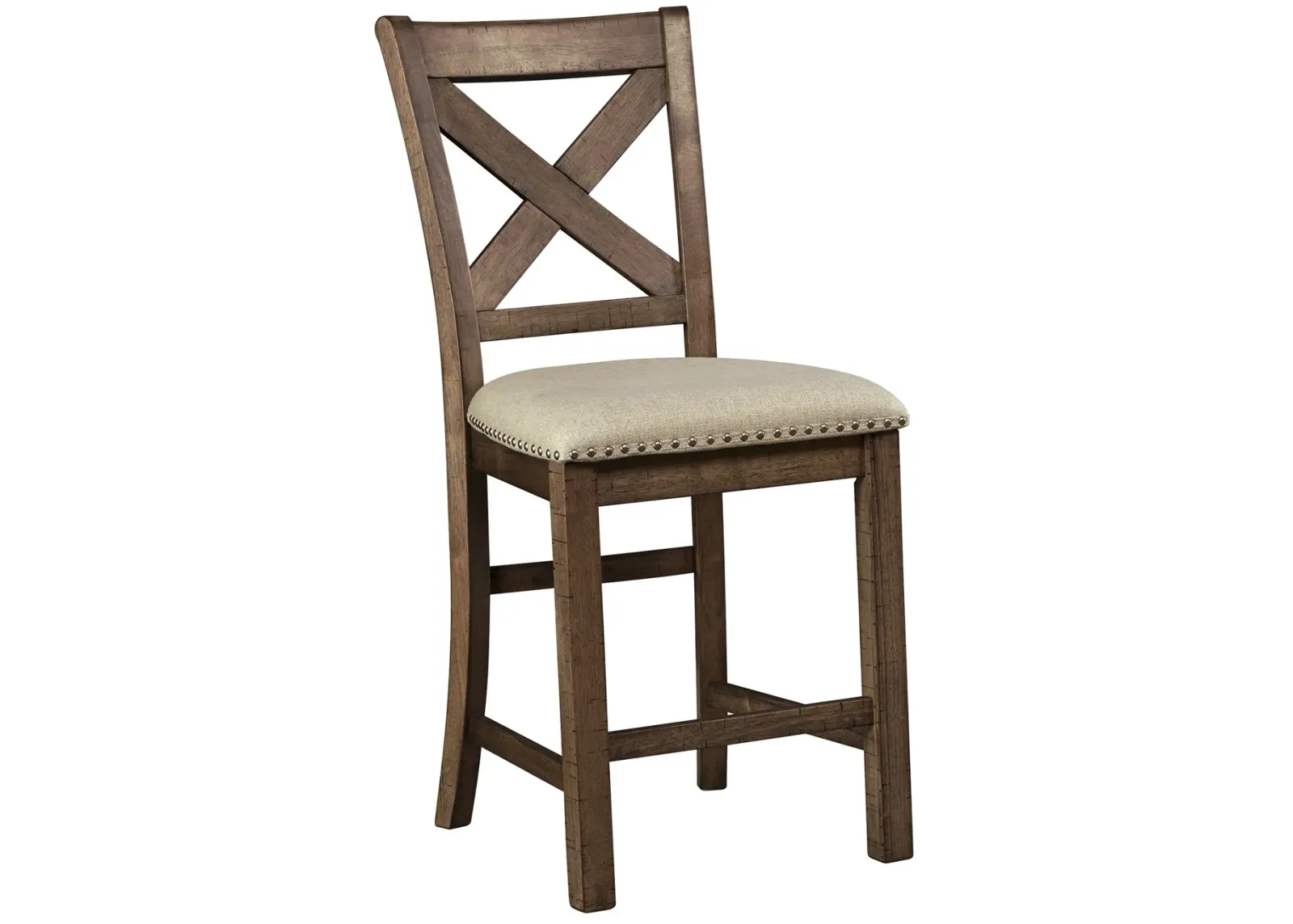 Moriville - Beige - Upholstered Barstool (Set of 2)