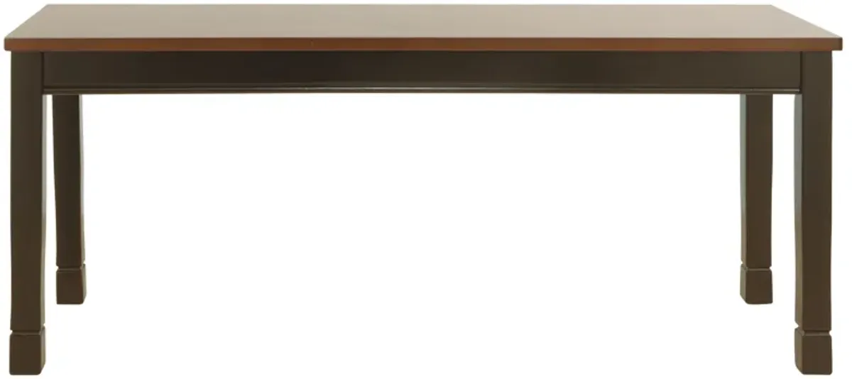 Owingsville - Black / Brown - Large Dining Room Bench