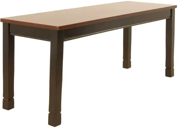 Owingsville - Black / Brown - Large Dining Room Bench