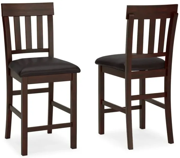 Haddigan - Upholstered Barstool (Set of 2) - Dark Brown