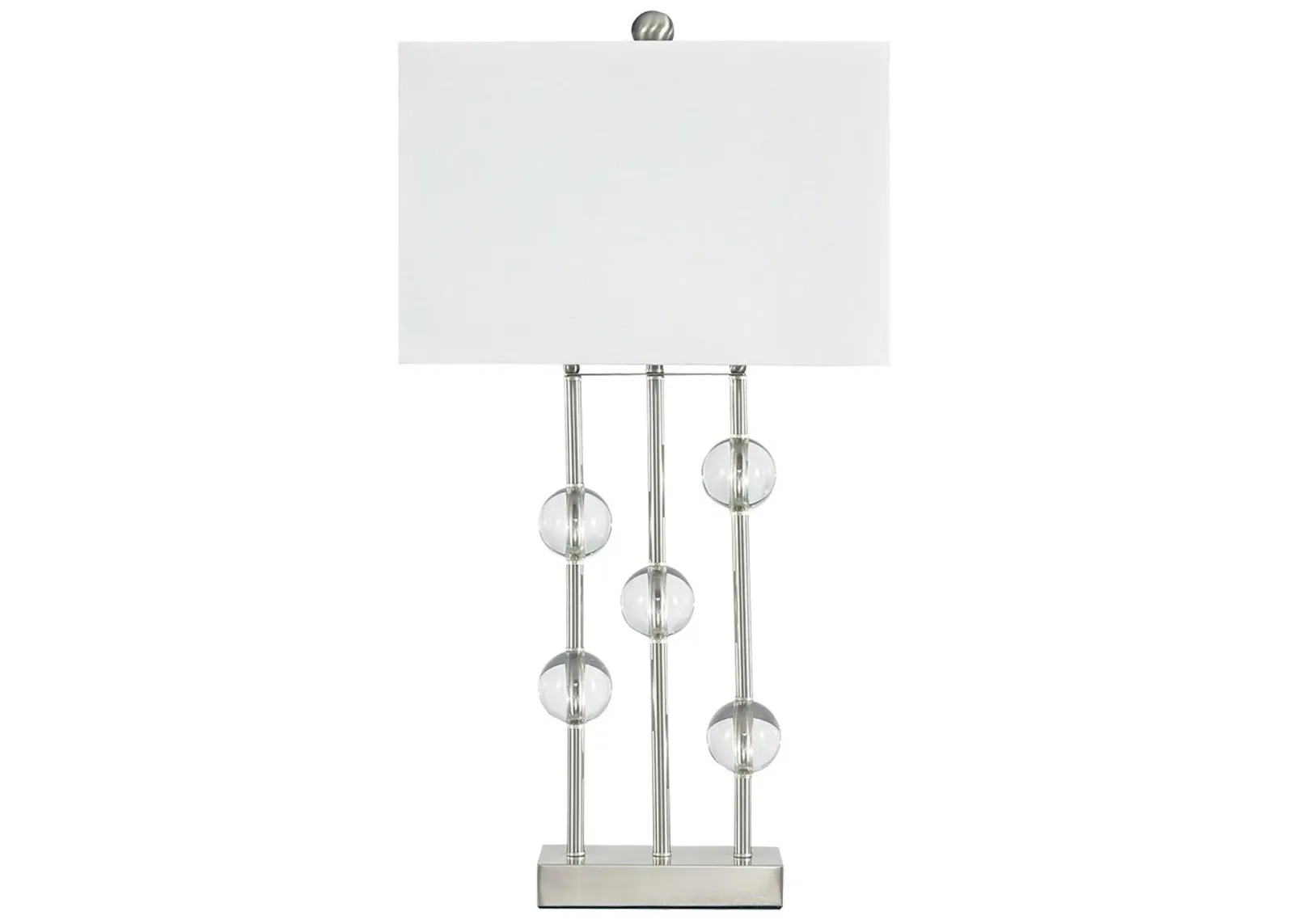 Jaala - Pearl Silver Finish - Metal Lamp