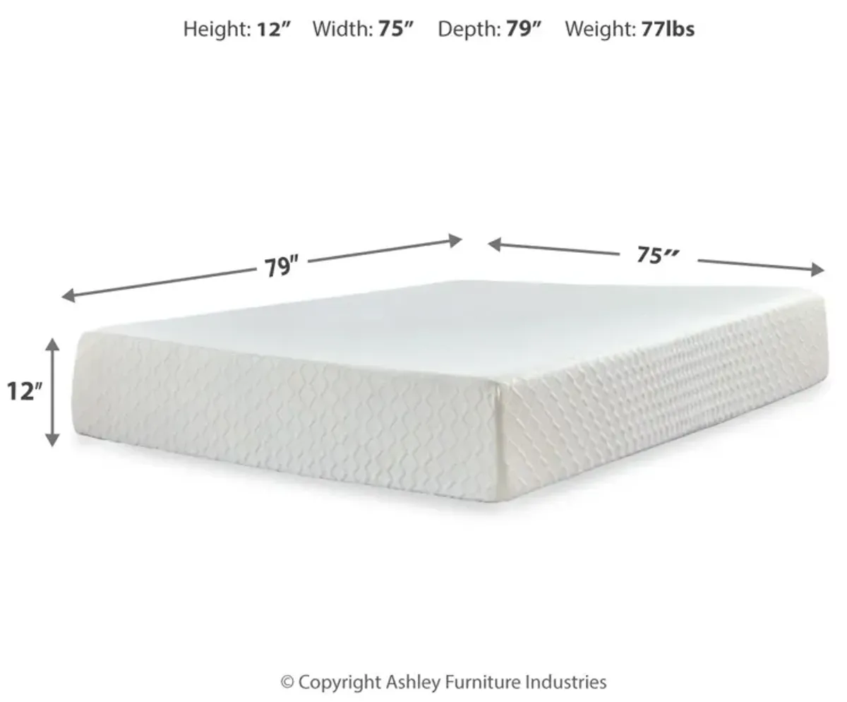 Chime - White - California King Mattress - 12-inch