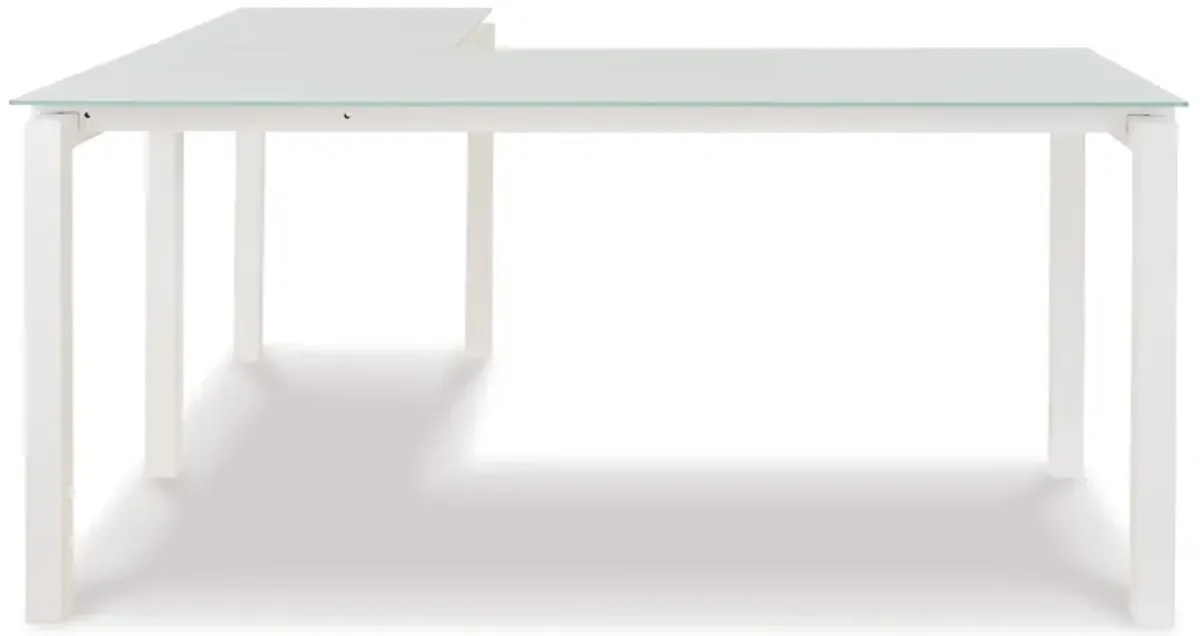 Baraga - White - L-desk