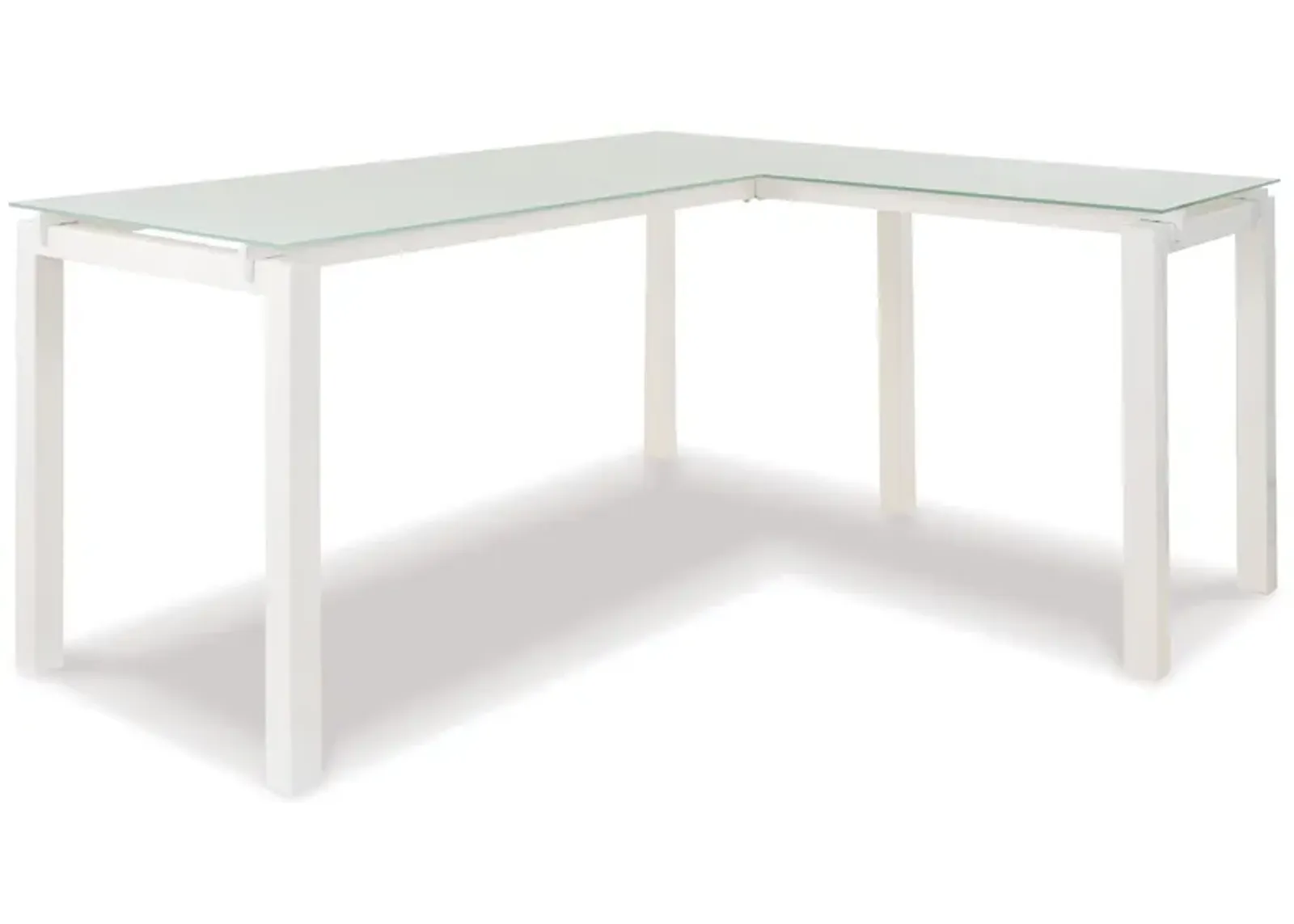 Baraga - White - L-desk