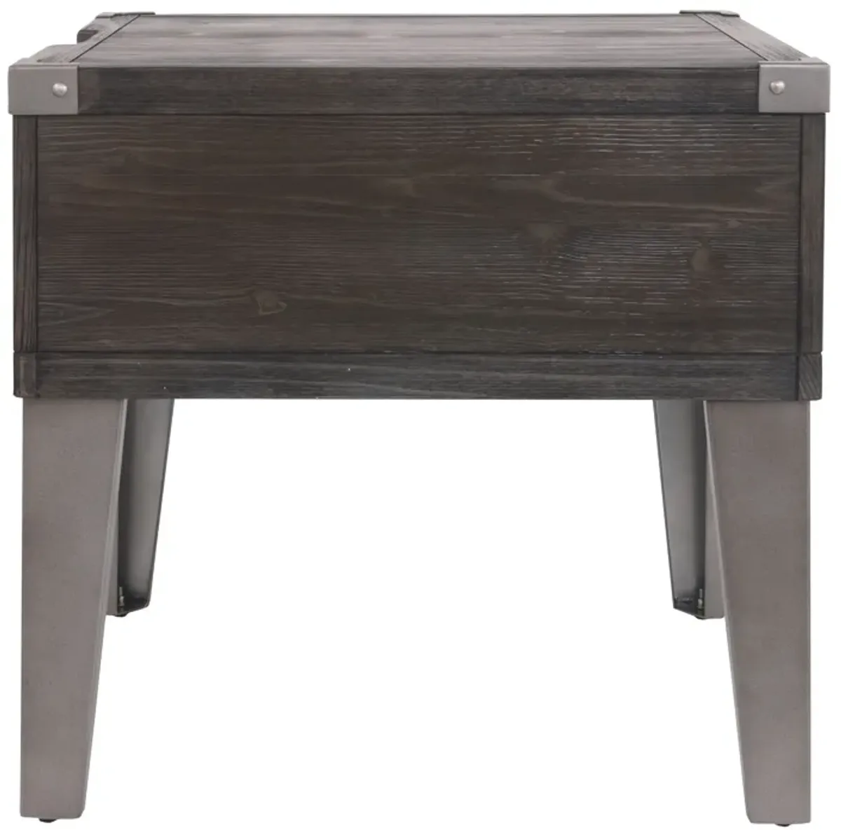 Todoe - Dark Gray - Rectangular End Table