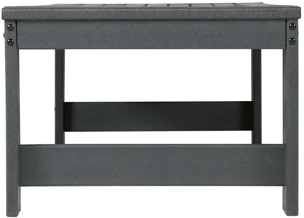 Amora - Charcoal Gray - Rectangular Cocktail Table