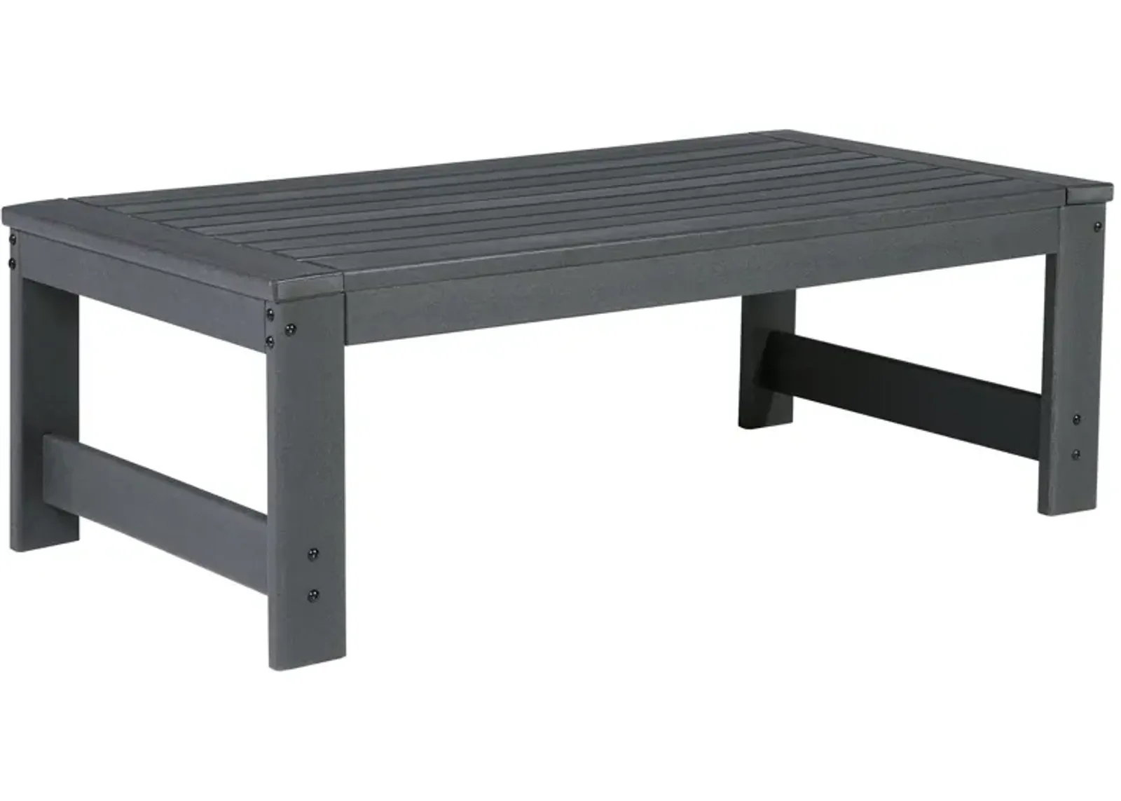 Amora - Charcoal Gray - Rectangular Cocktail Table