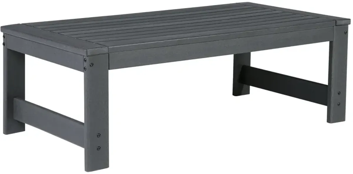 Amora - Charcoal Gray - Rectangular Cocktail Table