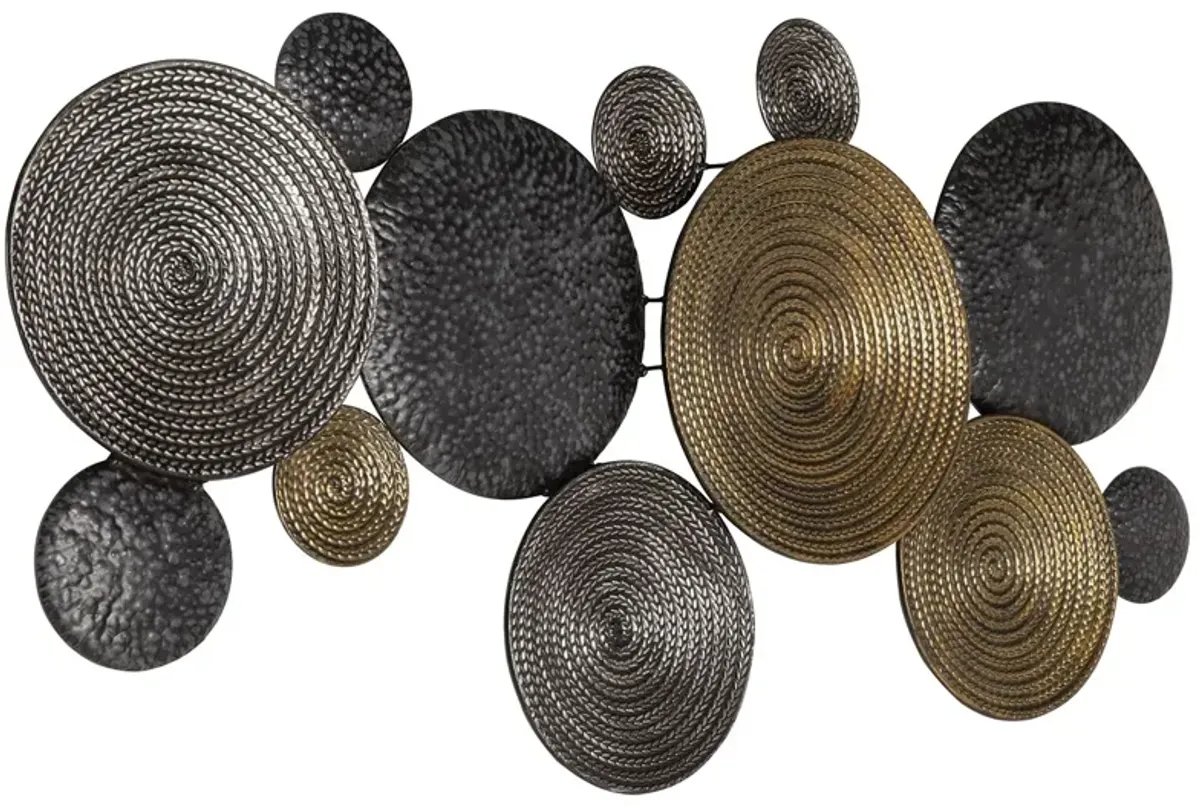 Emsley - Metallic / Black / Gray - Wall Decor