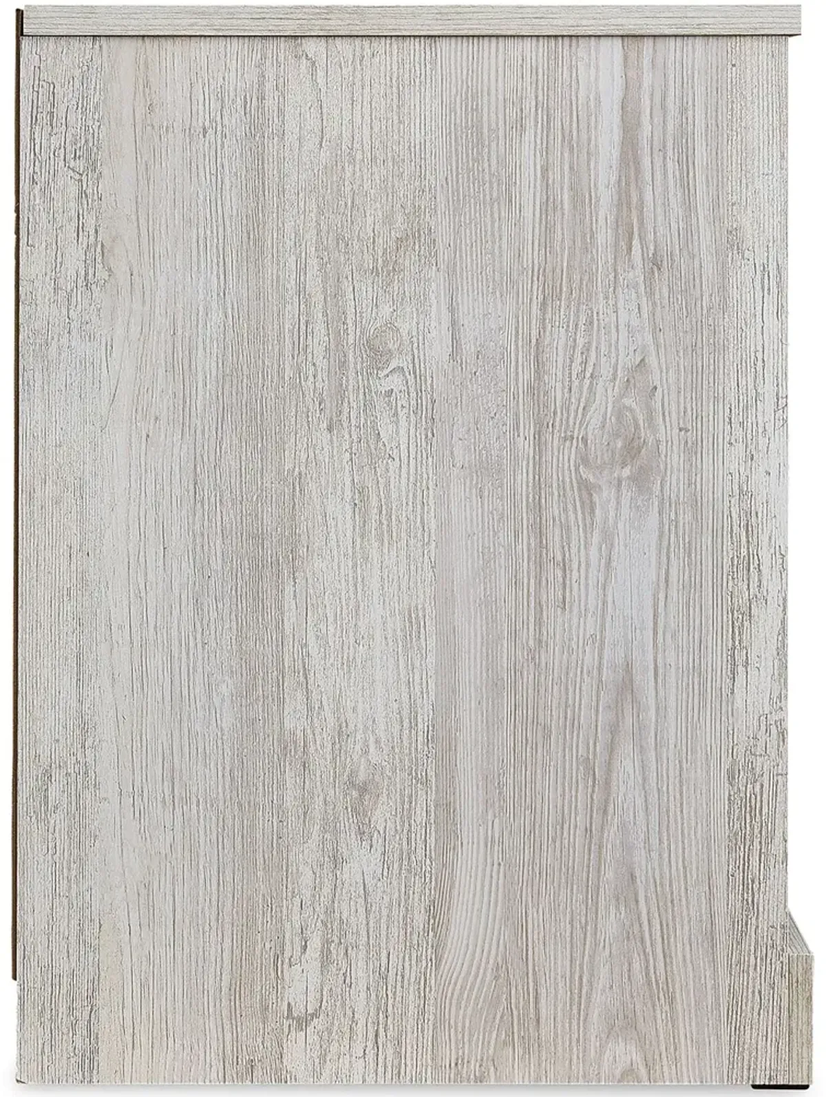 Paxberry - Whitewash - One Drawer Night Stand - Open Cubby