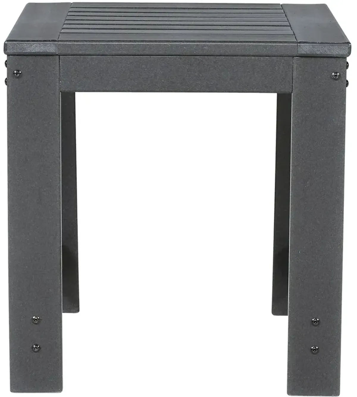 Amora - Charcoal Gray - Square End Table